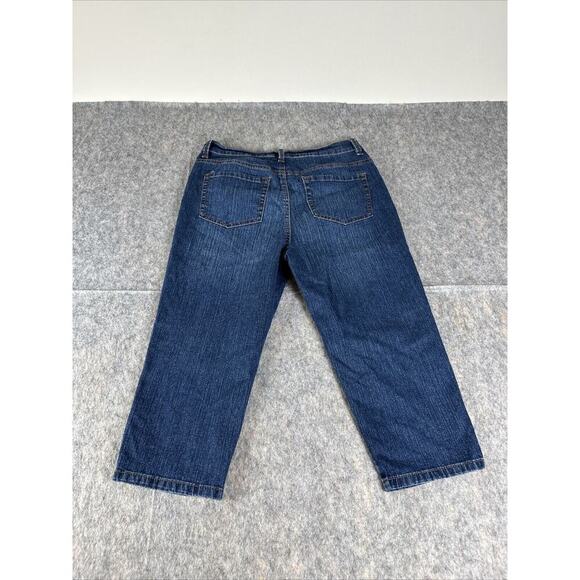Gloria Vanderbilt Capri Blue Jeans Womens 8P All Around Slimming Effect - Picture 10 of 10